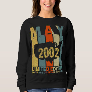 Sweatshirt 20e anniversaire mai 2002 20 ans d'être génial