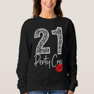 Sweatshirt 21 Party Crew Boire de la bière 21e ans heureux Bi