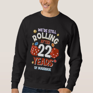 Sweatshirt 22 ans de mariage Tee 22e Mariage Las Vegas An