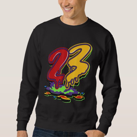 Sweatshirt 23 Drip What The 5s Matching (Devant)