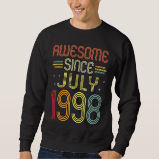 Sweatshirt 24e anniversaire stupéfiant depuis juillet 1998 24