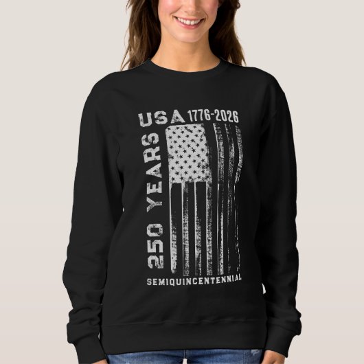 Sweatshirt 250Th Anniversary USA 4Th Of July  (Devant)