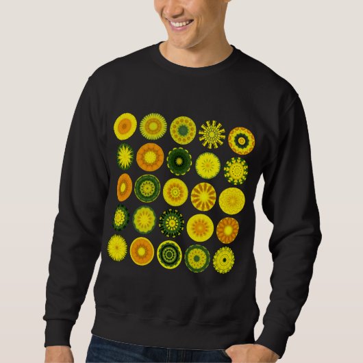 Sweatshirt 25 mandalas I - customisés (Devant)