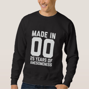 Sweatshirt 25e anniversaire pour hommes femmes Fils fille 25