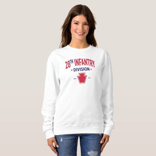 Sweatshirt 28e division d'infanterie - Femmes militaires amér (Devant entier)