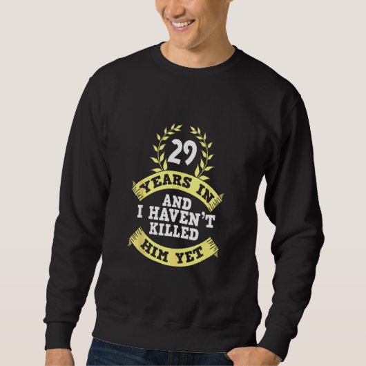 Sweatshirt 29e anniversaire de Mariage pour elle (Devant)