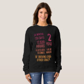 Sweatshirt 2 ans mariés Funny 2e anniversaire de Mariage (Devant entier)