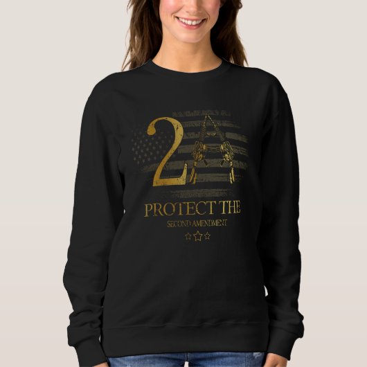 Sweatshirt 2e amendement Protéger le 2e amendement (Devant)