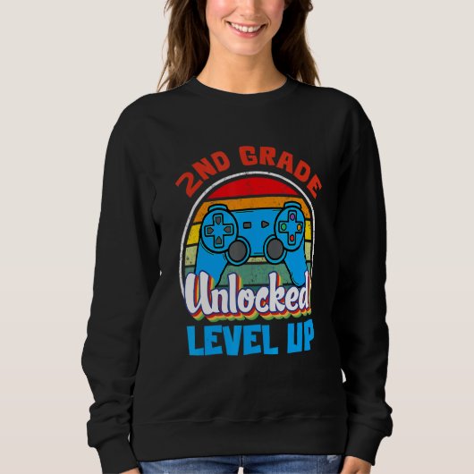 Sweatshirt 2E Année Niveau Déverrouillé Jeu Retour À Sc (Devant)