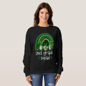 Sweatshirt 2e Classe Squad Rainbow Gnome Happy St patrick Da (Devant entier)