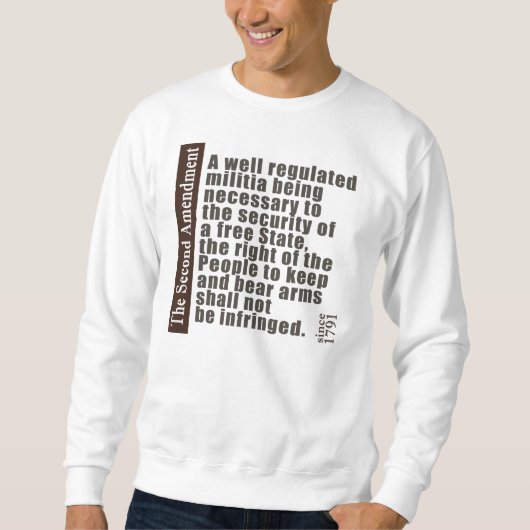 Sweatshirt 2ème Amendement (Devant)