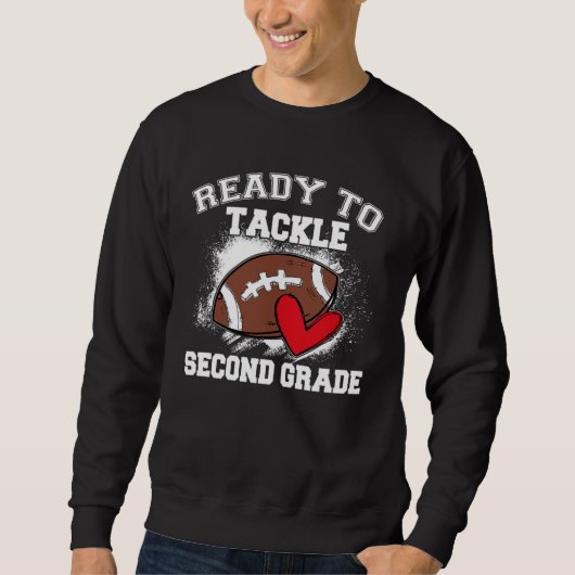Sweatshirt 2nd Grade Back To School Ready To Tackle Second Gr (Devant)
