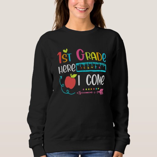 Sweatshirt 2nd Grade Here I Come Happy First Day Of School (Devant)