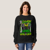 Sweatshirt 2nd Grade Level Unlocked Video Game Back to School (Devant entier)
