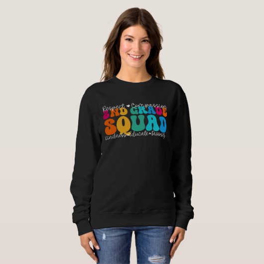 Sweatshirt 2nd Grade Squad Appreciation Week Back to School (Devant entier)