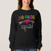 Sweatshirt 2nd Grade Squad Second Teacher Student Team Back T (Devant)