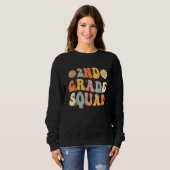 Sweatshirt 2nd Grade Squad Second Teacher Student Team Back T (Devant entier)