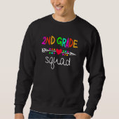 Sweatshirt 2nd Grade Squad Second Teacher Student Team Back T (Devant)