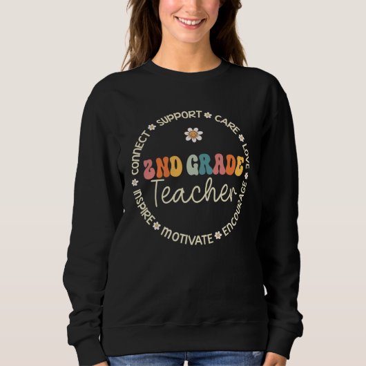 Sweatshirt 2nd Grade Teacher Appreciation Week Back to School (Devant)