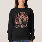 Sweatshirt 2nd Grade Teacher Funny Rainbow Lover Back To Scho (Devant)