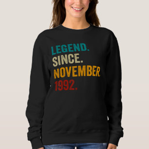 Sweatshirt 30 Ans 30e Anniversaire Hommes Légende Depuis Nov