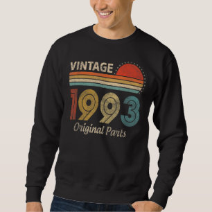 Sweatshirt 30 ans Vintage 1993 30e anniversaire