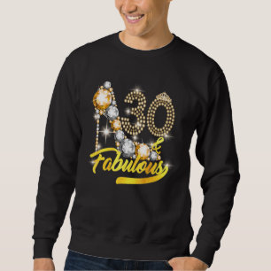 Sweatshirt 30 et fabuleux 30e anniversaire Diamond Crown Chau