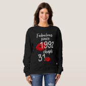 Sweatshirt 31 Ans Et Fabuleux anniversaire depuis 1992 chap (Devant entier)