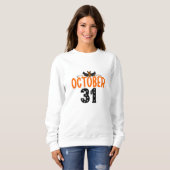 Sweatshirt 31 octobre Halloween (Devant entier)