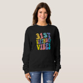 Sweatshirt 31e Anniversaire Vibes 31 Ans Rétro (Devant entier)
