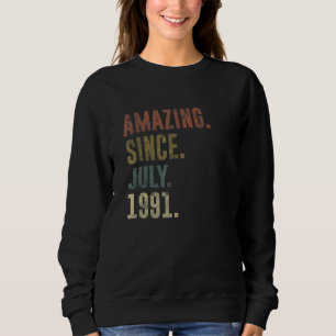 Sweatshirt 31e anniversaire Vintage Extraordinaire depuis jui