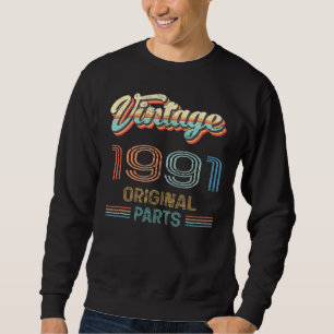 Sweatshirt 31e anniversaire Vintage Parties originales 1991 H