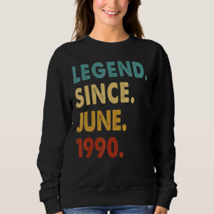 Sweatshirt 32 ans de légende depuis juin 1990 32e anniversair