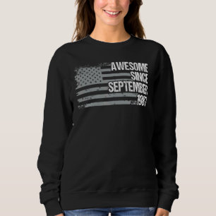 Sweatshirt 35 Year Old Awesome Since Septembre 1987 35th Bir