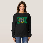 Sweatshirt 360 Area Code Flag of Washington State Seattle Oly (Devant entier)