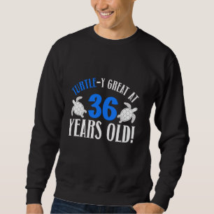 Sweatshirt 36e Anniversaire Tortue 36 Ancienne Tortue Amour B