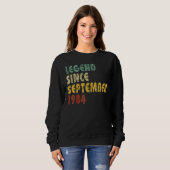 Sweatshirt 38 Years Old  Legend Since September 1984 38th Bir (Devant entier)