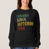 Sweatshirt 38 Years Old  Legend Since September 1984 38th Bir (Devant)