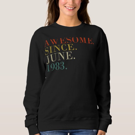 Sweatshirt 39 Ans Juin 1983 (Devant)