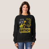 Sweatshirt 3 ans Garçon C'est mon 3e anniversaire Constructio (Devant entier)