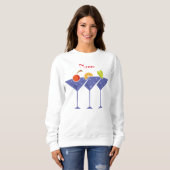 Sweatshirt 3 cocktails Martini Thunder_Cove (Devant entier)
