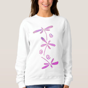 Sweatshirt 3 dragonflies Abstrait Wearable Art