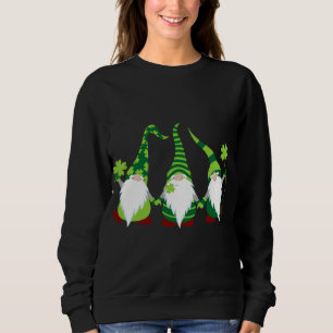 Sweatshirt 3 Irlandais Gnome Leprechaun Shamrock Gnomes St Pa