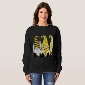 Sweatshirt 3 mignons Abeilles Gnomes Miel Jaune Abeilles Casq (Devant entier)