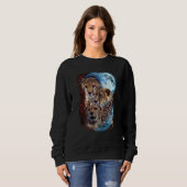 Sweatshirt 3 Moon Cheetah Felidae Wildcat Animal (Devant entier)
