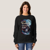 Sweatshirt 3 Moon Snake Squamata Reptile Animal (Devant entier)