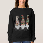 Sweatshirt 3 Nordic Gnomes Winter Christmas Swedish Tomte Cut<br><div class="desc">3 Gnomes nordiques hiver Noël suédois Tomte Cute Elves</div>