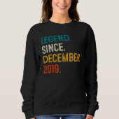 Sweatshirt 3 Years Old Legend Since December 2019 3rd Birthd (Devant)