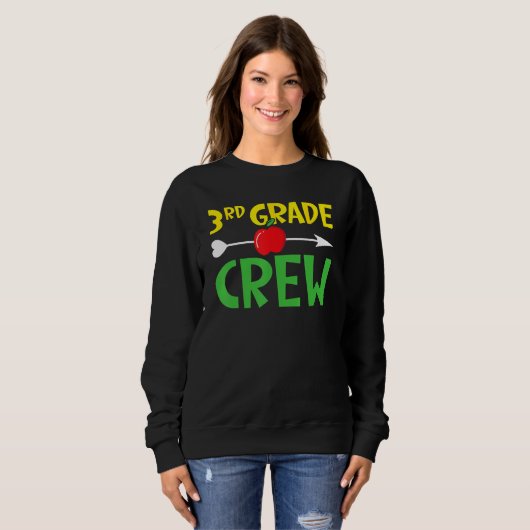 Sweatshirt 3rd Grade Crew Student Back To School Students Gra (Devant entier)