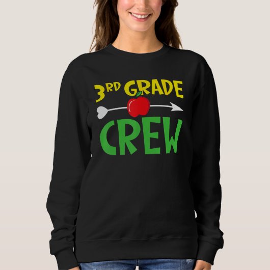Sweatshirt 3rd Grade Crew Student Back To School Students Gra (Devant)